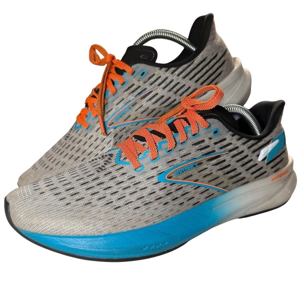 Brooks Hyperion Running Shoes Mens Size 10 D  Gray Blue Orange Road Sneakers